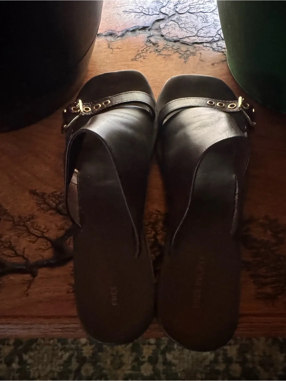 Free People Brown Slide Sandal - Coconut Shell